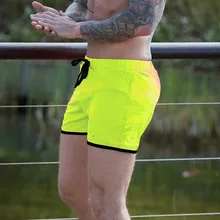 Летние мужские пляжные шорты фитнес модные повседневные тренажерные залы тренировка для бегунов бодибилдинга брендовые Короткие штаны спортивные штаны