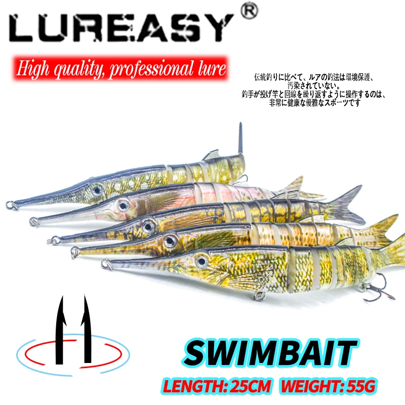 

New Shelves Cranklure fishing lure realistic 22cm / 55g tip mouth multi-fingerfish Swimlure hard lure artificial lure