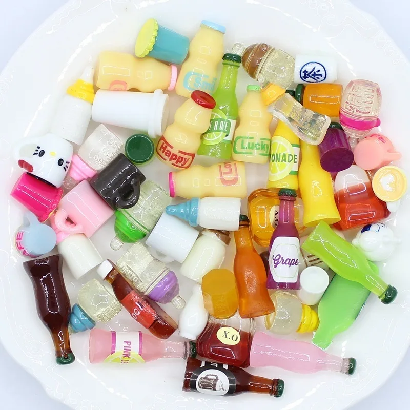 

20pc Bottle Cap Miniature Dollhouse Ornament Mini Toy Home Craft Fairy Bonsai Decor Cake Decoration DIY Accessories