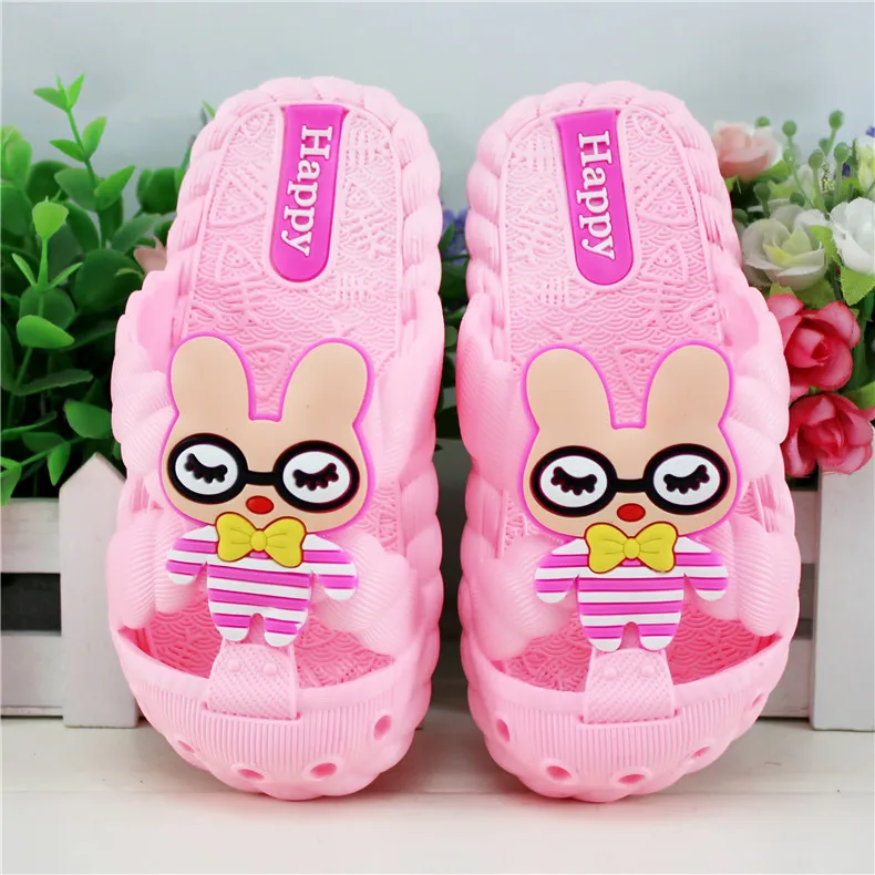 

Summer New Children's Shoes Girls Cartoon Cute Rabbit Baby Slippers #1