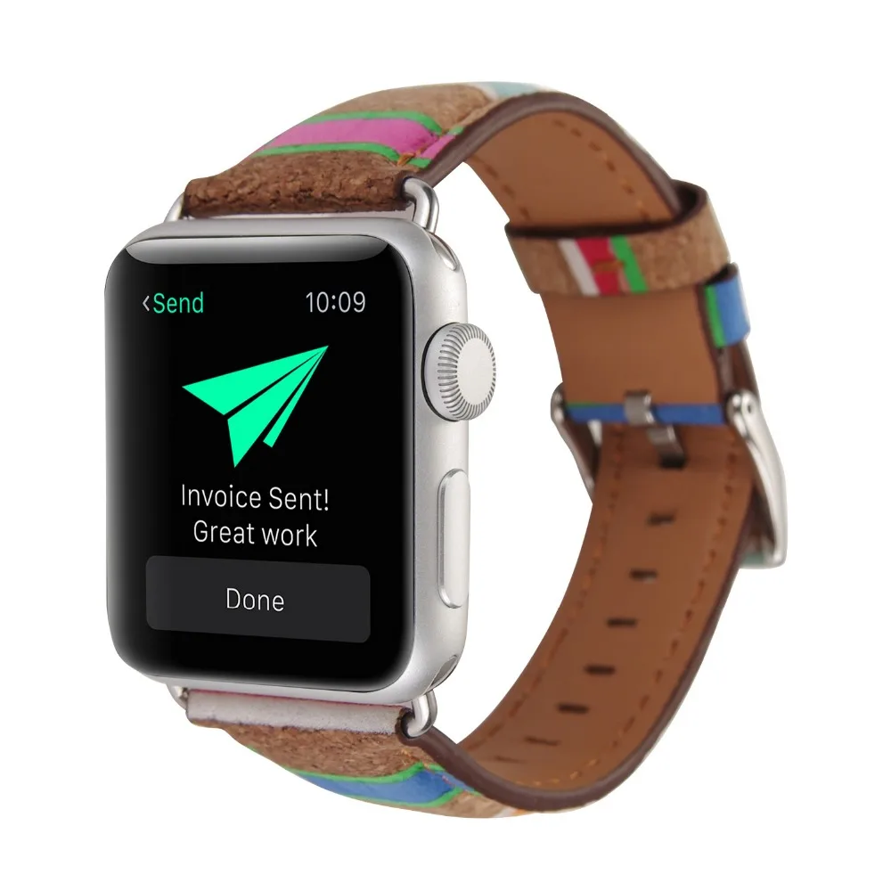Ремешок кожаный для Apple Watch 38 мм 40 42 44 мм|Ремешки часов| |