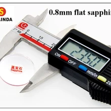 0,8 мм толщина плоских круглых сапфировых кристаллов Размер от 18 мм до 40 мм для замены часов