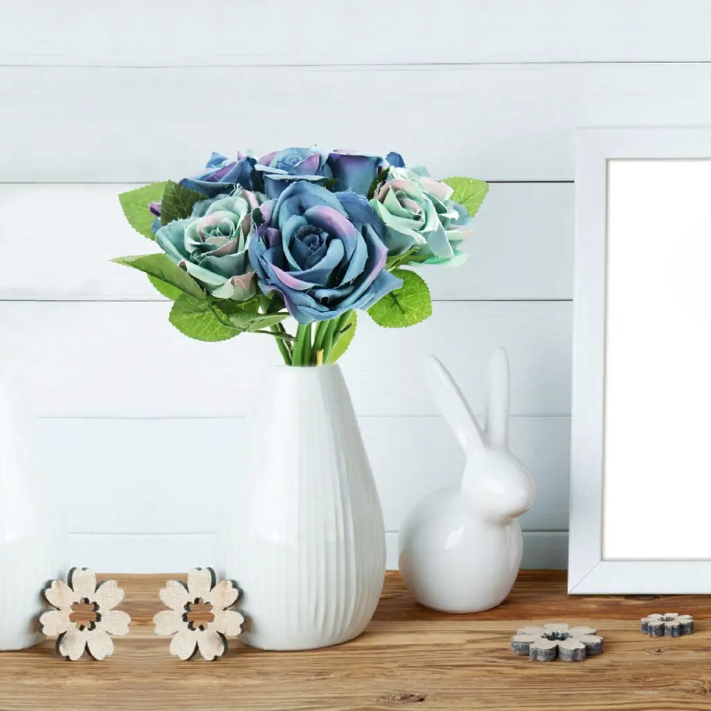 1 Bunch Artificial Flower High Quality Wedding Fake Round Rose Bouquet Flower for Wedding Bride's Bouquet Home Party Decor 1 Bunch Artificial Flower High Quality Wedding Fake Round Rose Bouquet Flower for Wedding Bride's Bouquet Home Party Decor