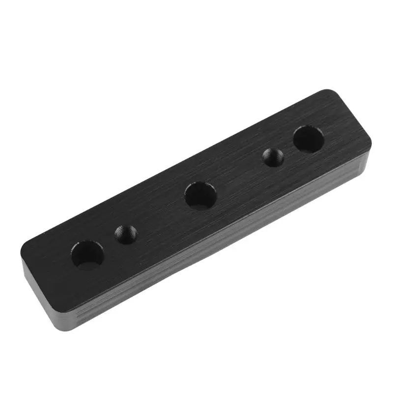 

Black Durable Aluminum Block Three Nozzle Extruder Throat Fixing Block for 3D Printer Parts Accessories