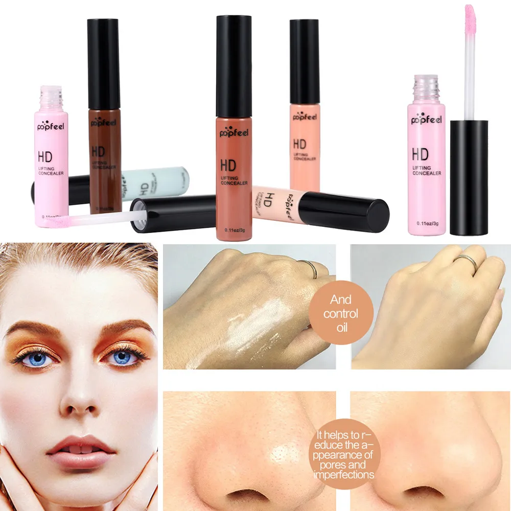 

POPFEEL Makeup Fluid Foundation Moisturizing Waterproof Concealer BB Cream F803