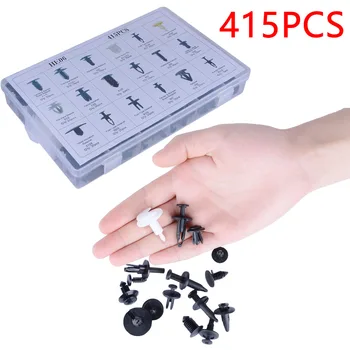 

Dewtreetali 415pcs Car Door Panel Trim Fasterner Clip 18 Sizes Plastic Car Bumper Fender Fixed Clamp Retainer for Ford Focus