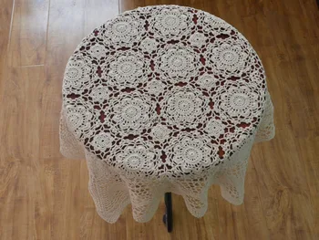 

2014 fashion free shipping crochet cotton tablecloth for home decor wedding table cover with flowers towel for table tablerunner