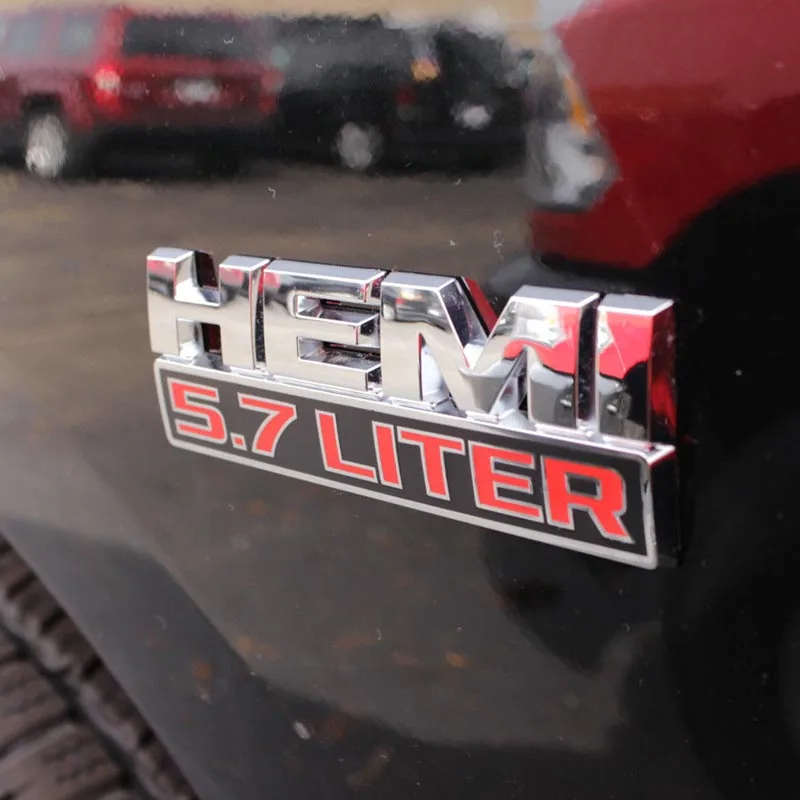Женская 5 7 литровая эмблема значок наклейка для Dodge джип Ram серебряная|Наклейки на