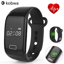 Kobwa Bluetooth 4.0 Смарт Браслет Монитор Сердечного Ритма Sport, Фитнес-Трекер Водонепроницаемый Сенсорный Экран Носимых Устройств Группа