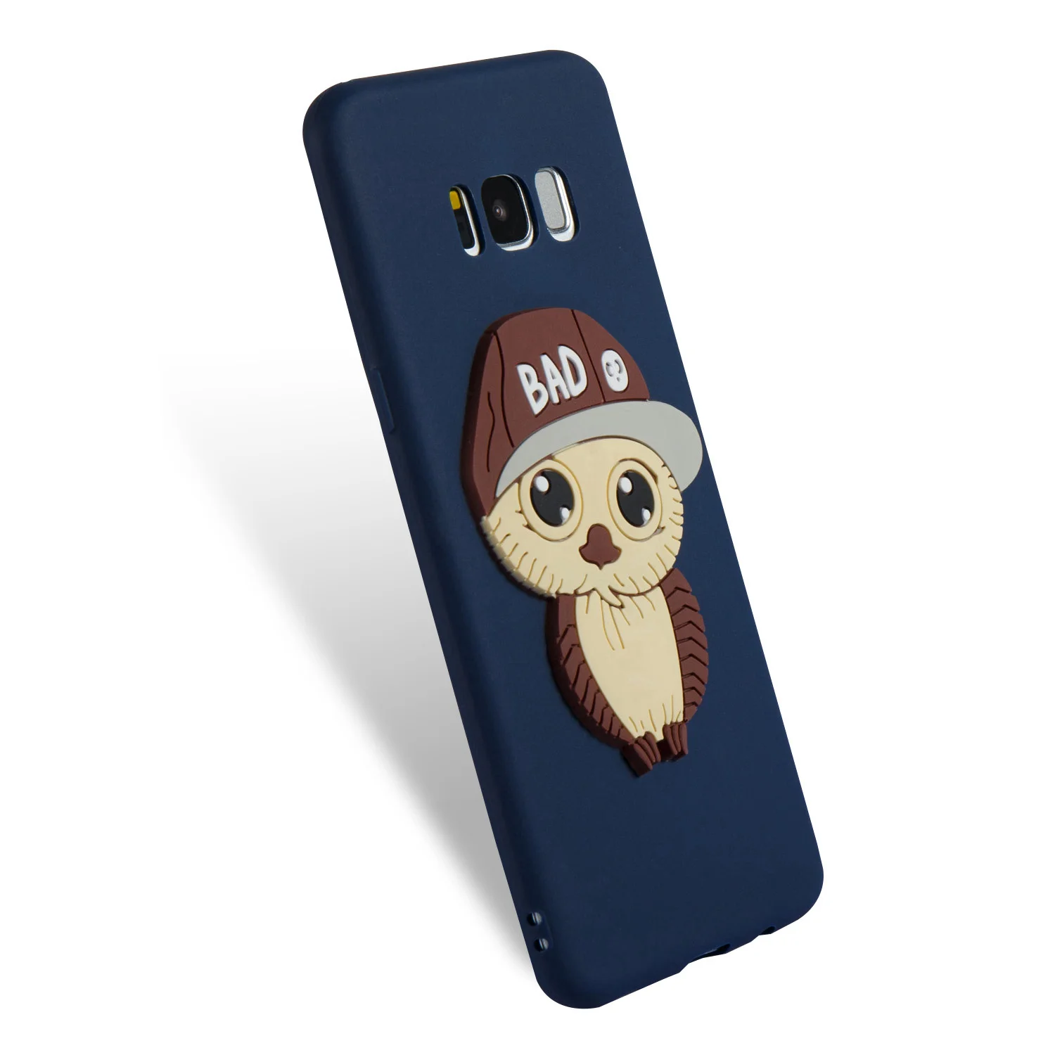 Для Samsung S8 plus с рисунком совы силиконовый мраморный чехол для телефона Galaxy