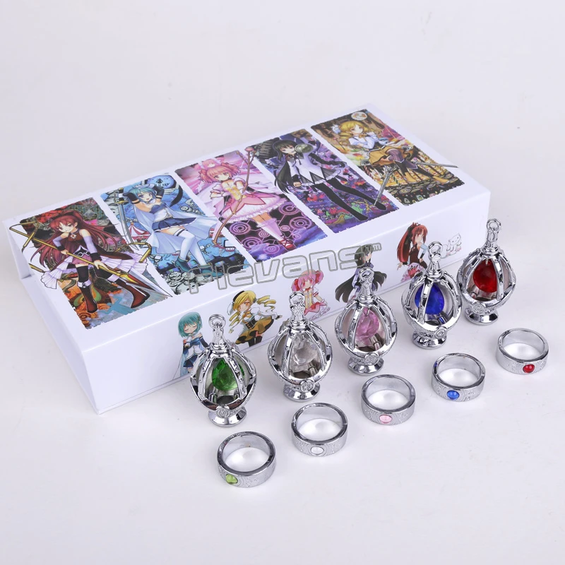 Puella Magi Madoka Magica Cosplay Akemi Homura Soul Gem Pendant Necklace Gift