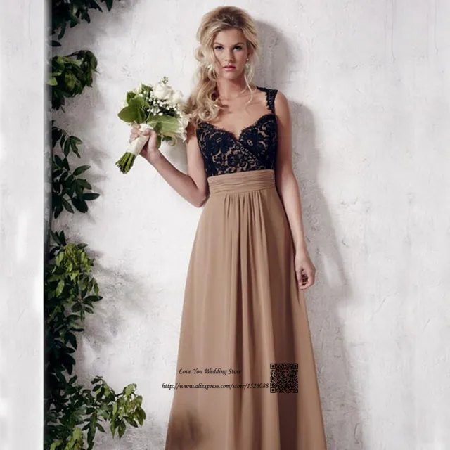 Y Backless Wedding Guest Dresses Black Lace Prom Dress Long Y Backless Wedding Guest Dresses Black Lace Prom Dress Long Brown Bridesmaid For Weddings