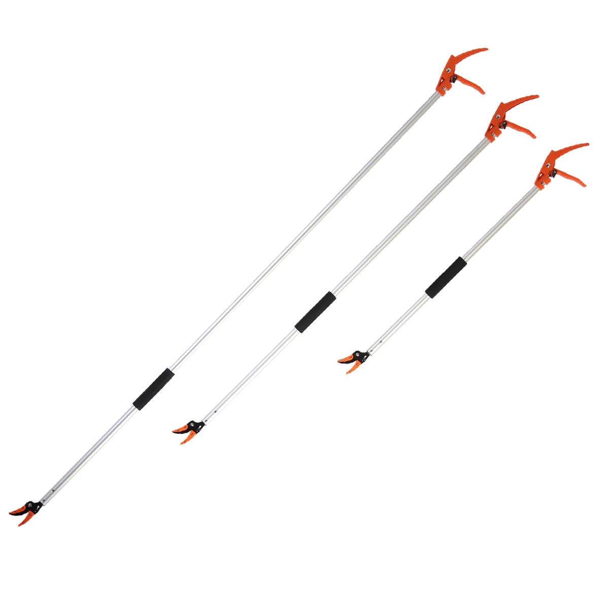 KSEIBI Extra Long Reach Pruner Cut and Hold Bypass Pruner Max Cutting 1