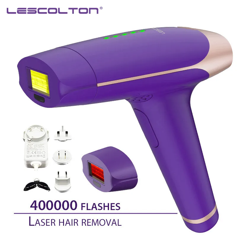700000 раз Lescolton depiladora Лазерная Машинка для удаления волос лазерный эпилятор удаление волос бикини триммер электрический эпилятор для женщин - Цвет: 400000times purple