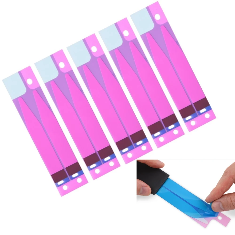 Battery Adhesive Strips Sticker For iPhone X XS MAX XR SE 5 5S 5C 6 6s 7 8 plus Battery Glue Tape Strip Tab Replacement Part (1)