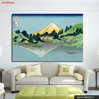 

The Fuji reflects in Lake Kawaguchi seen from the Misaka pass in the Kai province Still life Classical oil Painting48018517