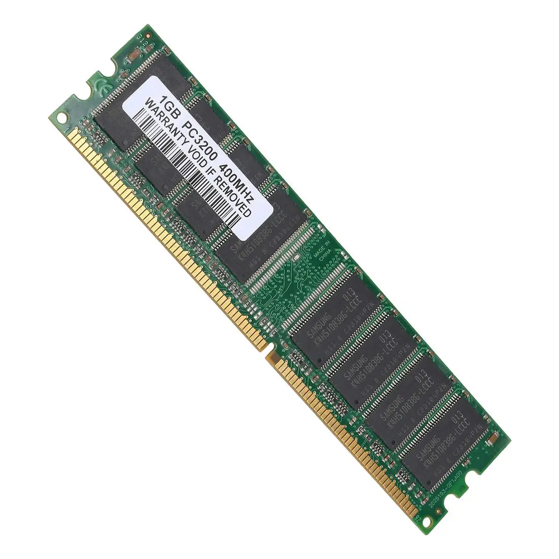 4 Гб комплект(4x1 ГБ) DDR1-400MHz Настольный ПК PC1-3200 памяти 184pin Non-ECC DIMM Ram, зеленый