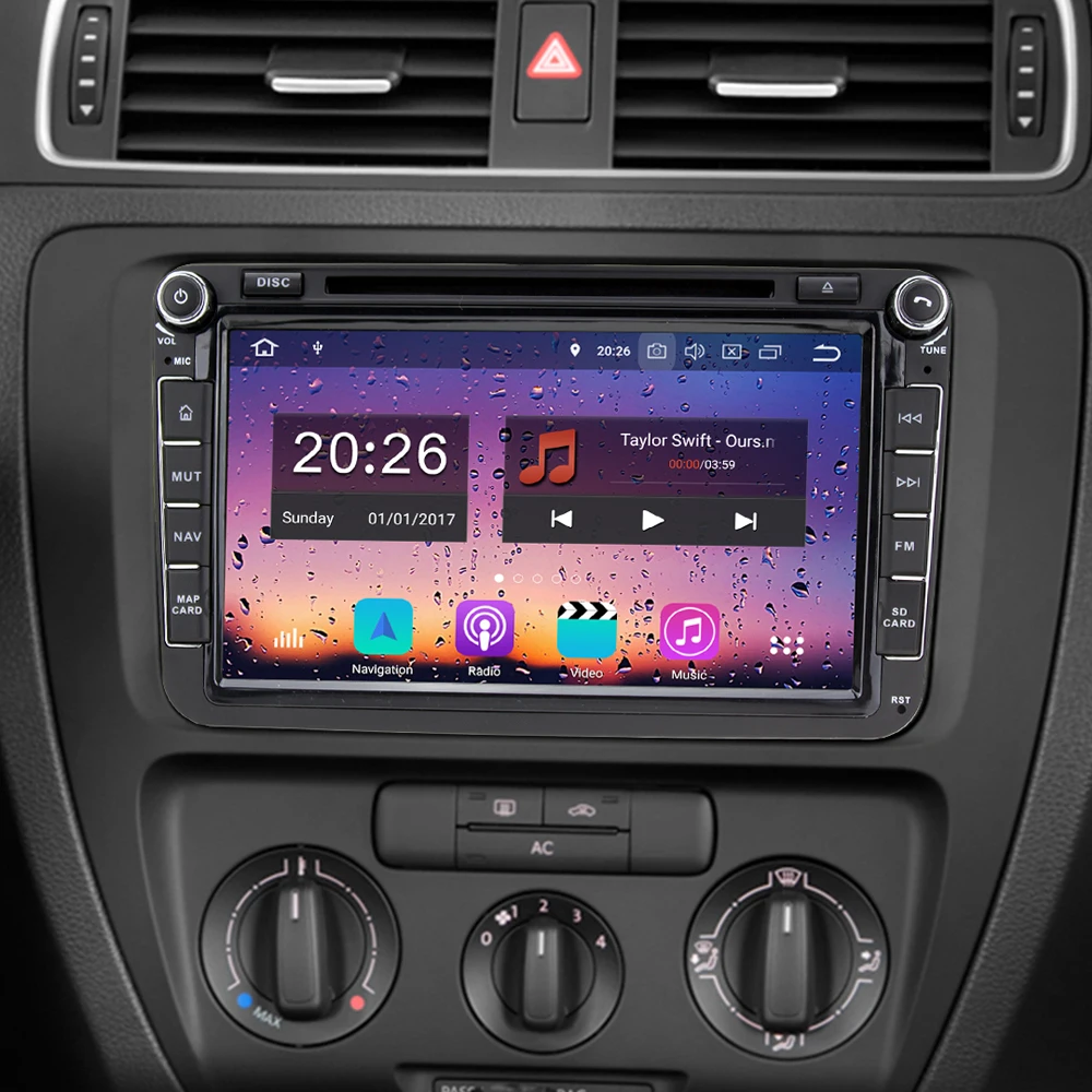 Cheap 4G Octa Core Android 8.0 4GB RAM Car DVD GPS Radio Player For VW Passat B6 B7 Jetta Caddy Tiguan Golf Polo Skoda Yeti Superb Car 5