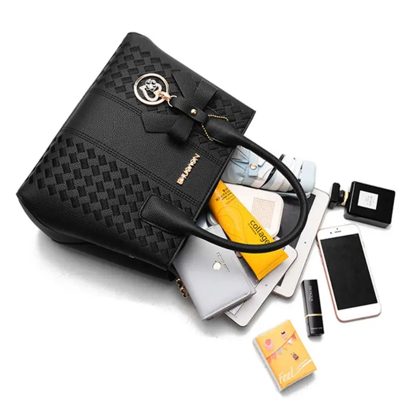 عالية الجودة المرأة حقيبة يد جلدية حقيبة كتف السيدات محفظة حمل رسول حقيبة Crossbody كبيرة أعلى-حقائب بيد