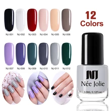 NEE JOLIE, чистый цвет, лак для ногтей, серый, розовый, красный, серия, лак для ногтей, чистый цвет, маникюр, украшение для ногтей