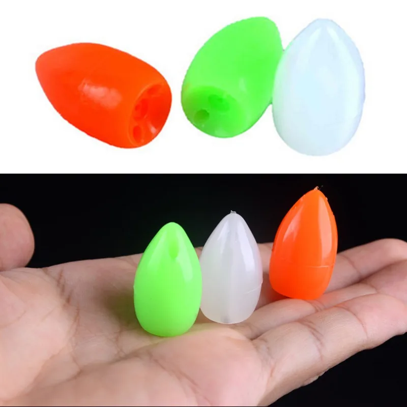 

2pcs Fishing Float ABS Plastic Portable Durable Long Distance Casting Lure Carp Coarse Trout Sea Tackle Beads Rolling Swivels