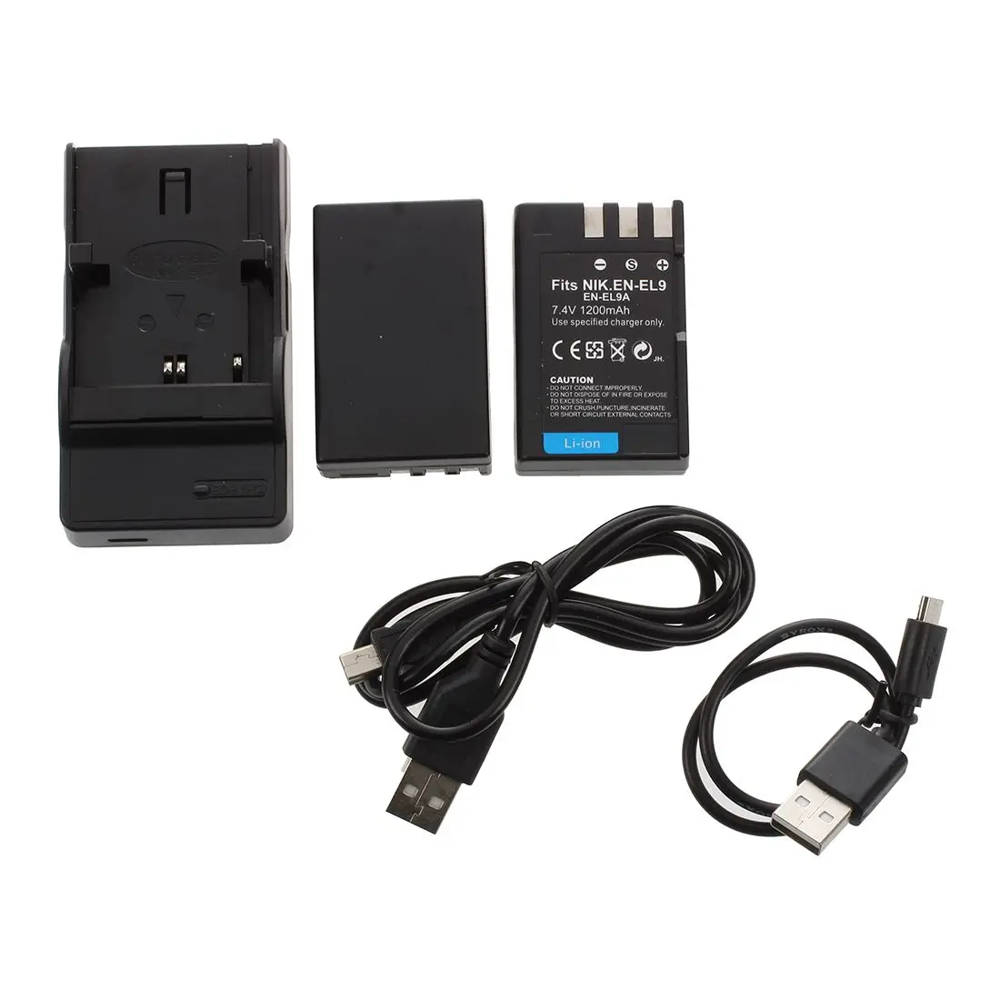 Top Deals USB Charger+2PCS 1200mAh Battery FOR Nikon D60 D3000 D5000