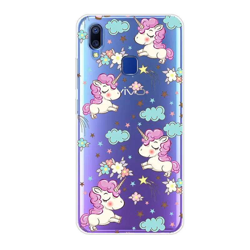 Vivo Y93 чехол VIVO Lite Женская задняя крышка Защитный Мягкий для Y93Lite Y 93 VivoY93 Y91i Y91
