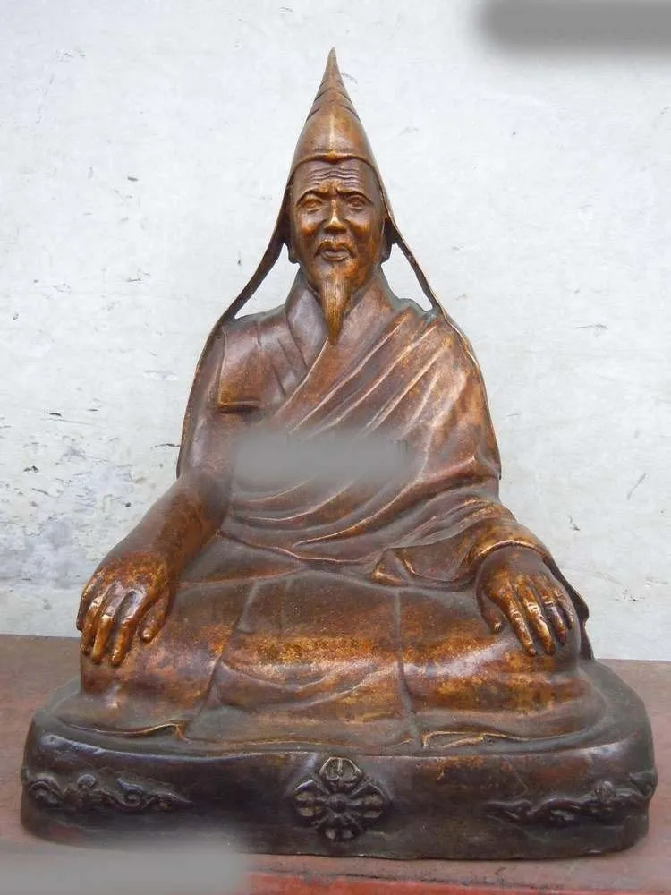 

12" China bronze gild carved Vajra the Dharma King buddha statue
