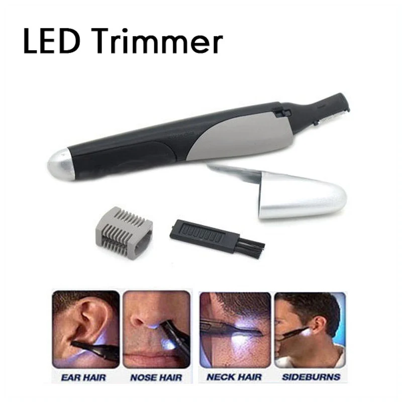 Personal Care Electric Nose Ear Hair Trimmer Groomer Shaver w/ LED
