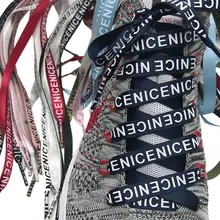 1.4M Fashion Letter Printed Sneaker Sports Shoes Laces Shoelaces Women Men Casual Flat Athletic Running Shoe Strings Decoration 1.4M Fashion Letter Printed Sneaker Sports Shoes Laces Shoelaces Women Men Casual Flat Athletic Running Shoe Strings Decoration