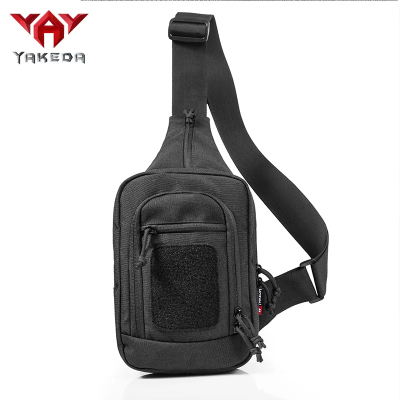 YAKEDA нейлоновая тактическая сумка-слинг, сумка через плечо для пистолета, дизайн рюкзака для пистолета, quickly-KF-083 - Цвет: black