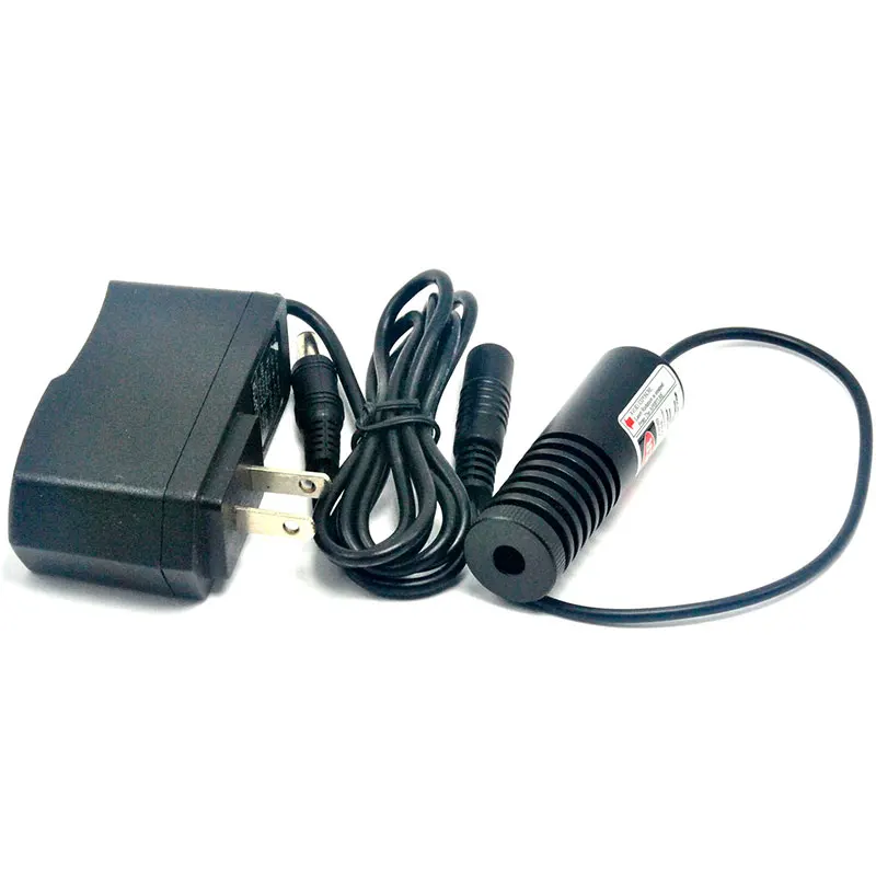 

Focusable 200mW 808nm Infrared IR Laser Module Adjustable Focus Dot Head with 5V 1A Power Adapter 2260mm