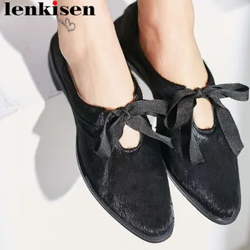 

2019 luxury horsehair gorgeous riband lace up large size pumps vintage square toe low heels beauty girls fashion daily shoes L01