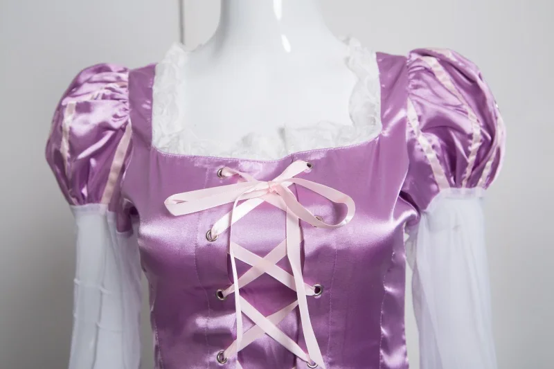 Фиолетовое платье принцессы Рапунцель; Карнавальный костюм для взрослых девочек; Детские запутанные костюмы на Хэллоуин для женщин размера плюс