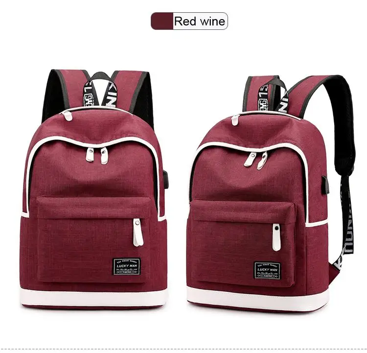 Модный мужской рюкзак, трендовый повседневный рюкзак для студентов колледжа, сумка для путешествий, модный рюкзак, школьные сумки, Женский Мужской рюкзак, mochila - Цвет: red wine