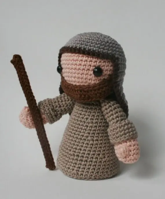 Крючком игрушки amigurumi Хранитель с детским номером модели 0967