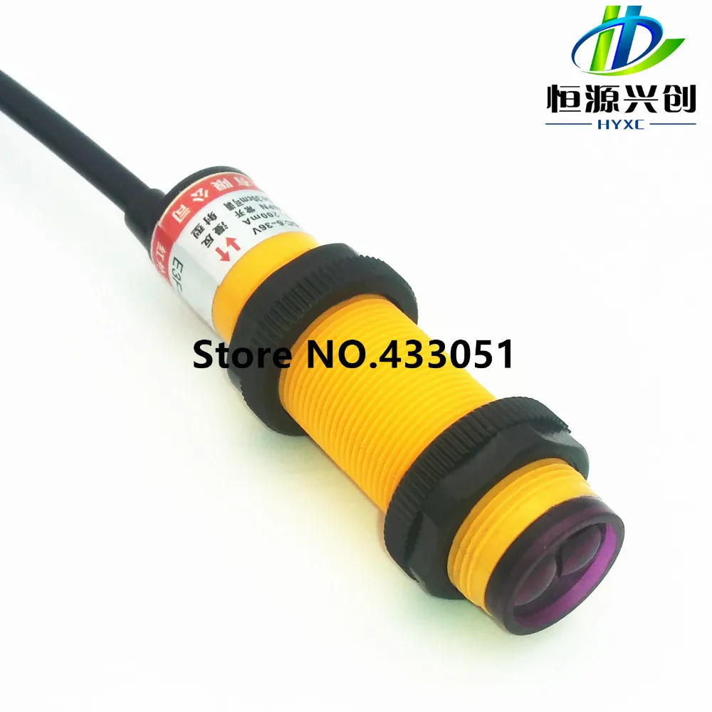 

Free shipping,Diffuse reflection type photoelectric switch sensor E3F-DS30C4,6~36V DC power supply,detection distance 30cm,NPN
