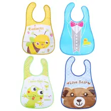 Baby Boys Girls Clothing Accessories Kids Waterproof Saliva Towel Cartoon Animal Image Bib Feeding Bandana Baby Care Tools