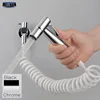 Black & Chrome Toilet Bidet Sprayer Kit. Metal Wall Mounted Handheld Bidet Faucet Set 3 Meters Shower Hose ► Photo 1/6