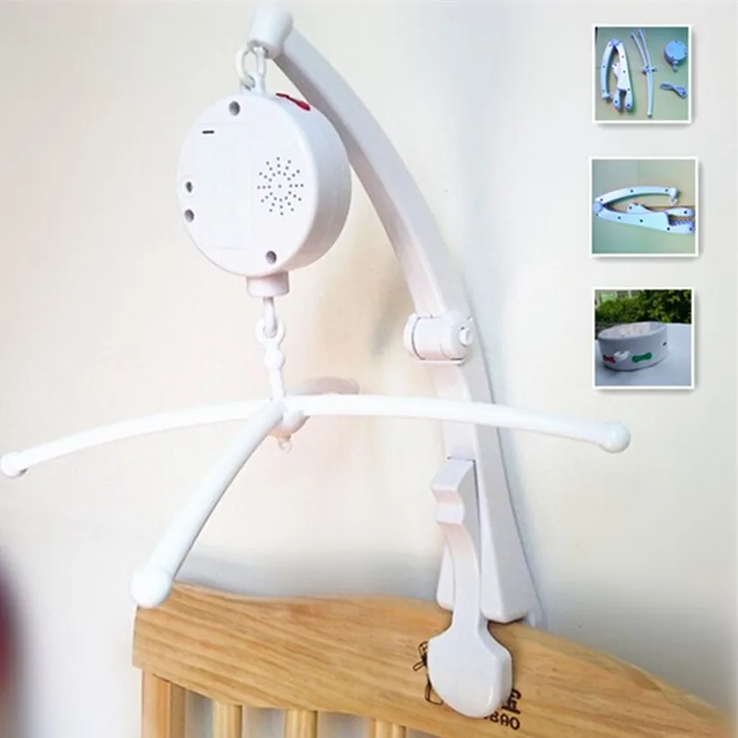 BABYSYLSRL New Electric Bed Bell crib Music Mobile with arm Bed bell set with stand kids musical