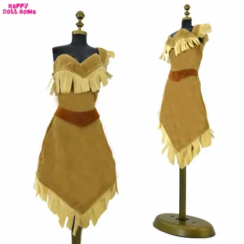 

1x Fairy Tale Princess Dress Copy Pocahontas Primitive Tribe Indian Costume Clothes For 17" Doll Dollhouse Accessories Toy