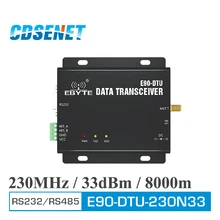 E90-DTU-230N33 Wireless Transceiver RS232 RS485 Interface 230MHz 2W Long Distance 8km Transceiver Radio Modem Narrowband 33dbm E90-DTU-230N33 Wireless Transceiver RS232 RS485 Interface 230MHz 2W Long Distance 8km Transceiver Radio Modem Narrowband 33dbm