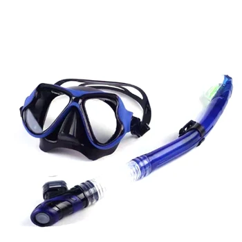 

Professional Scuba Diving Mask Snorkel Anti-Fog Goggles Glasses Set Silicone Swimming Diving Equipment 7 Color Diving Mask