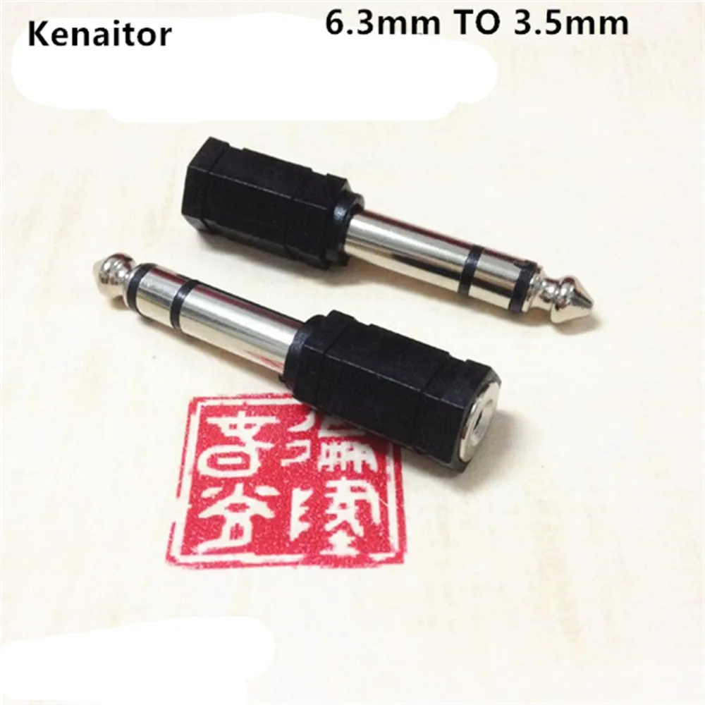 50PCS 6.5 revolutions 3.5 female audio conversion head 6.5MM microphone