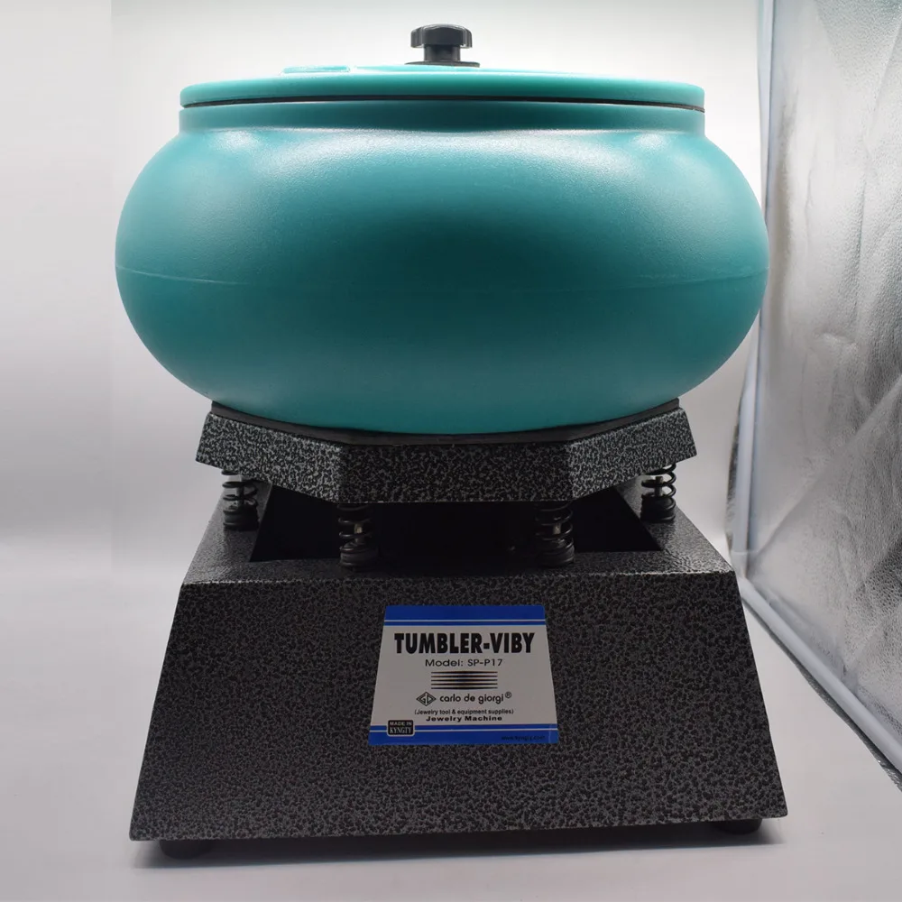Large Jewelry Vibratory Tumbler Capacity 9KG Polisher Vibrating Tumbler Super Polishing Machine