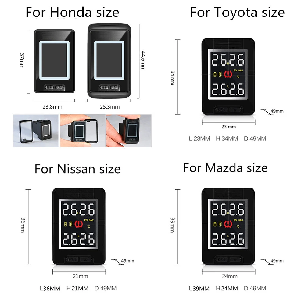 Ʈ ڵ TPMS Ÿ̾ з  ý, Ÿ ȥ ֻ ٿ, 4   溸 ý, LCD ÷