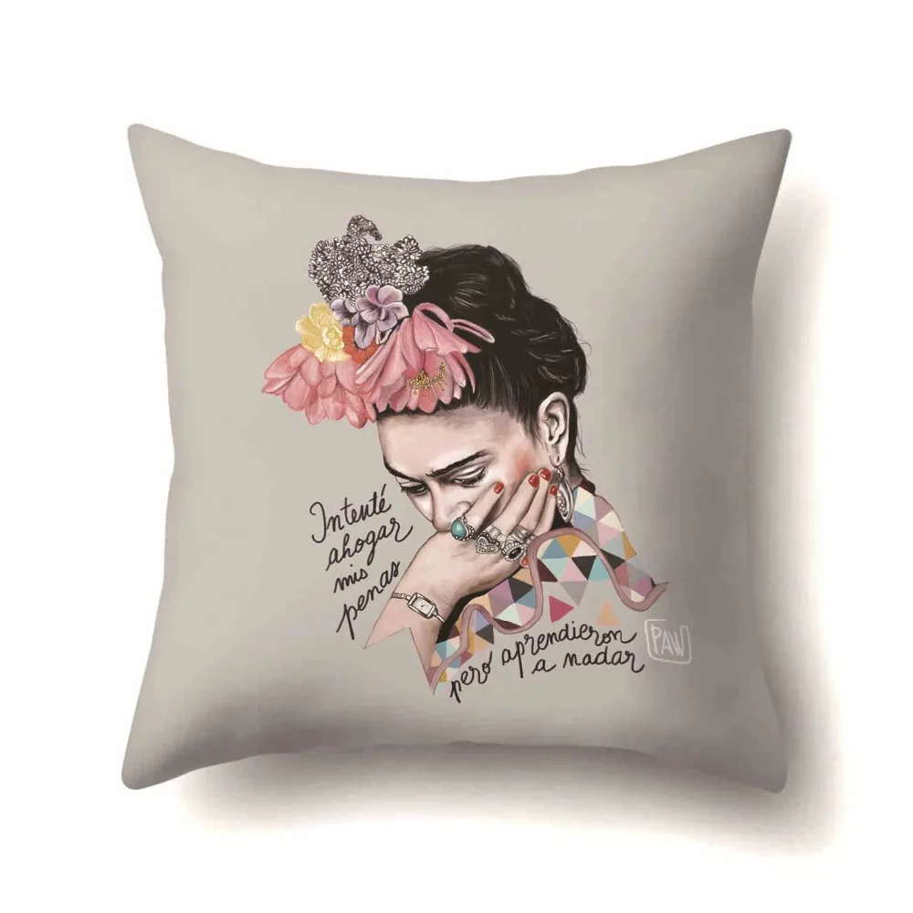 Nordic Style Woman Square Cushion Decoration Home Decor Sofa Car Seat Chair Waist Throw Lumbar Pillow Cojines Coussin De Salon Nordic Style Woman Square Cushion Decoration Home Decor Sofa Car Seat Chair Waist Throw Lumbar Pillow Cojines Coussin De Salon