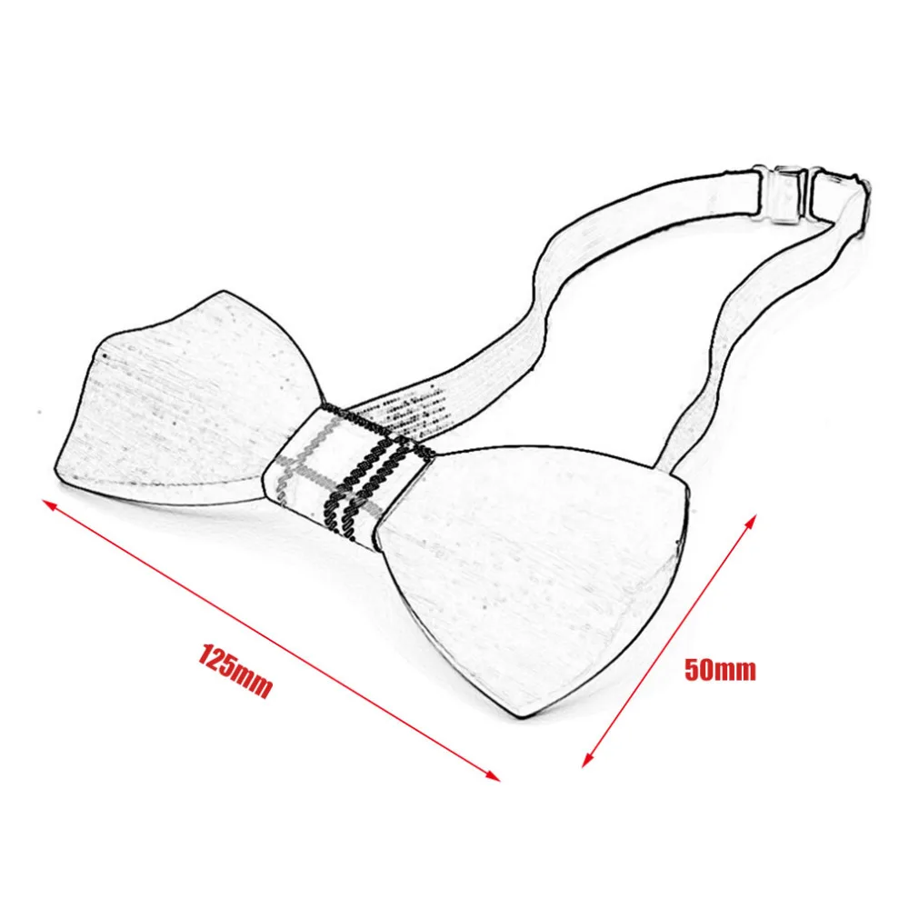 Модные мужские и женские деревянный лук галстук 3D ручной работы бабочка дерево классический деревянный галстук-бабочка Галстуки Галстук