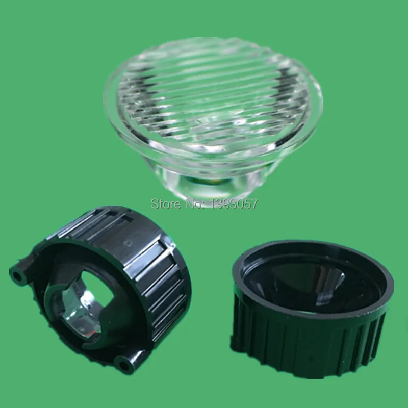 2x 20mm Angle Condenser Light LED Optical Lens White Holder Different Degrees