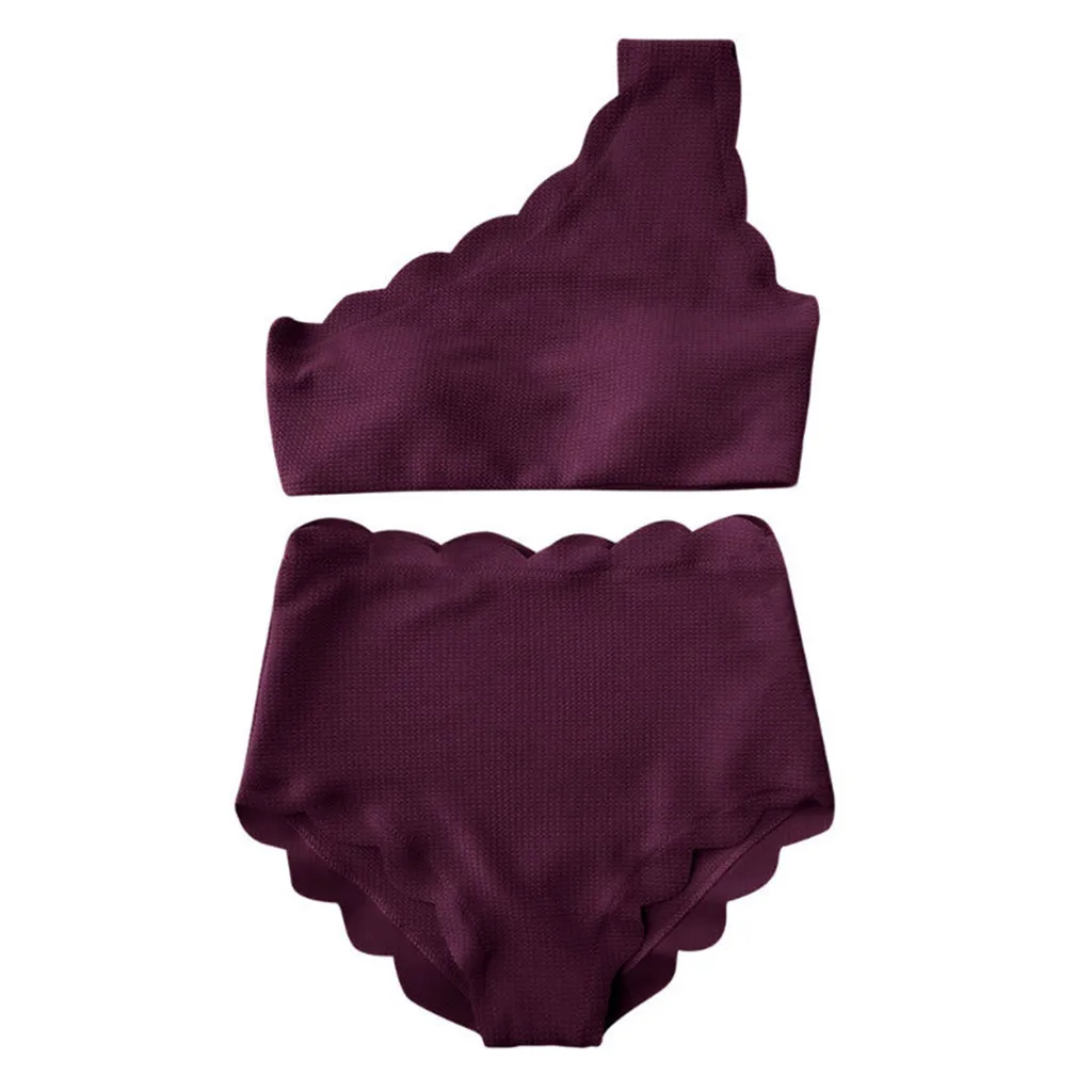 

Sexy push up bikini set high waist Cut flowers swimwear women Special fabric solid bikini swimsuit bathing bathing suits 2019 #4